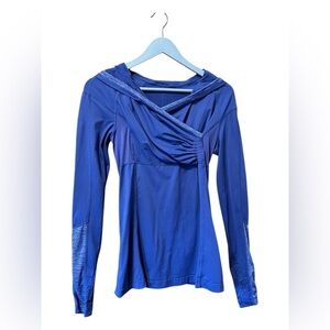 Lululemon Run For Your Life Pullover Hoodie – Purple-Blue (Approx. M/L)